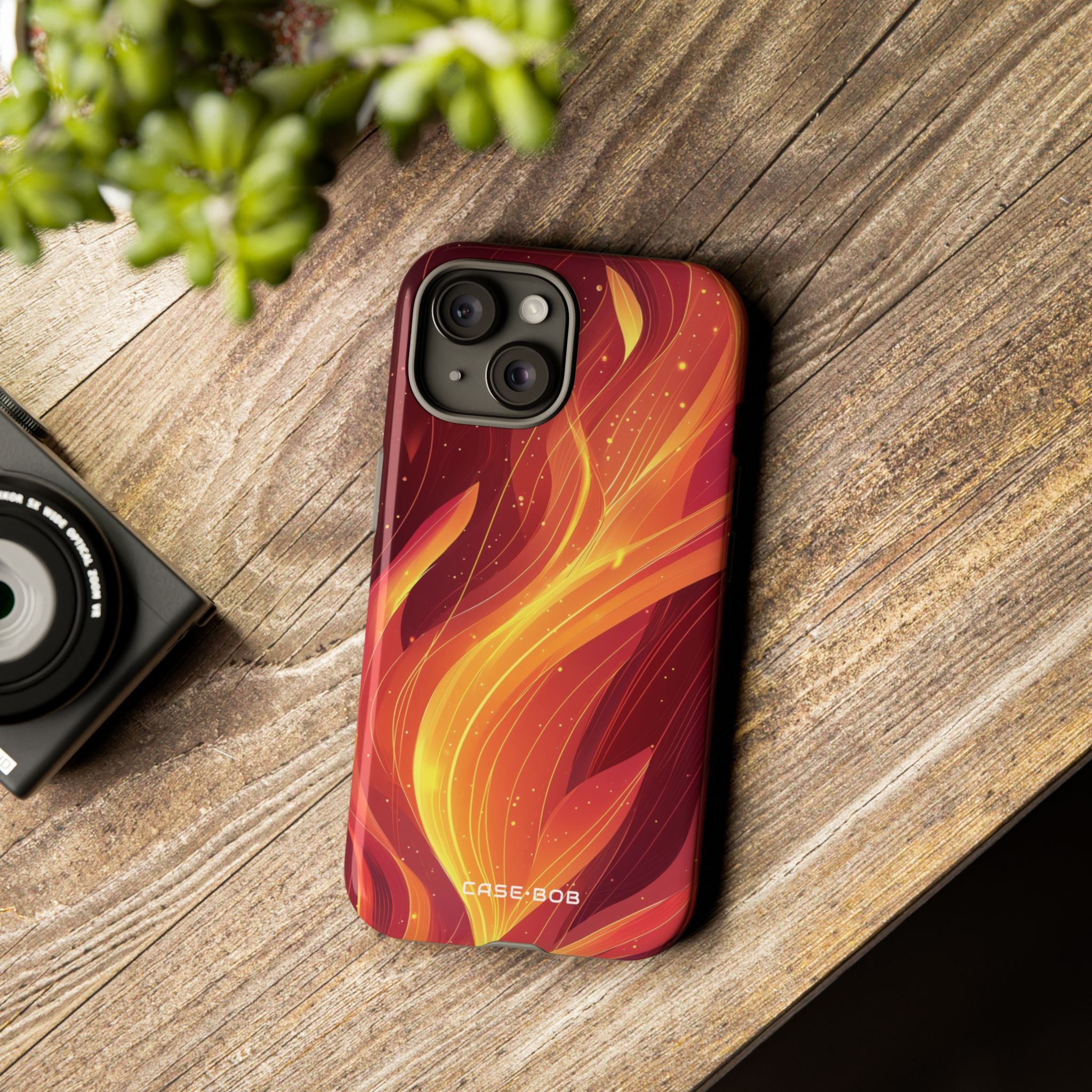 Flaming Flow iPhone 15 Case - Tough