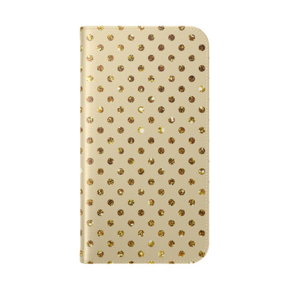 Golden Sparkle - iPhone 15 Case - Wallet
