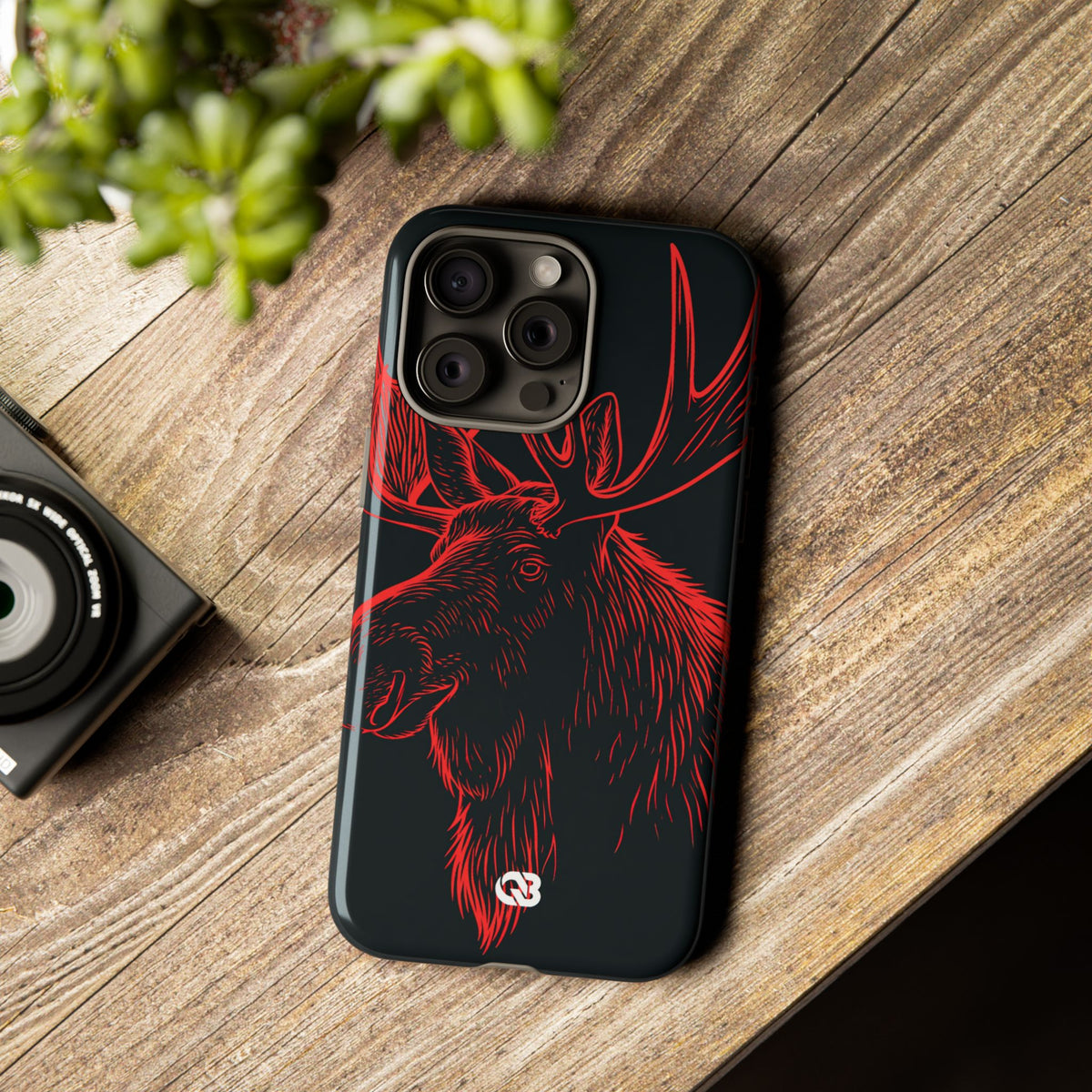 Nordic Elk · Tough Phone Case for iPhone · Black