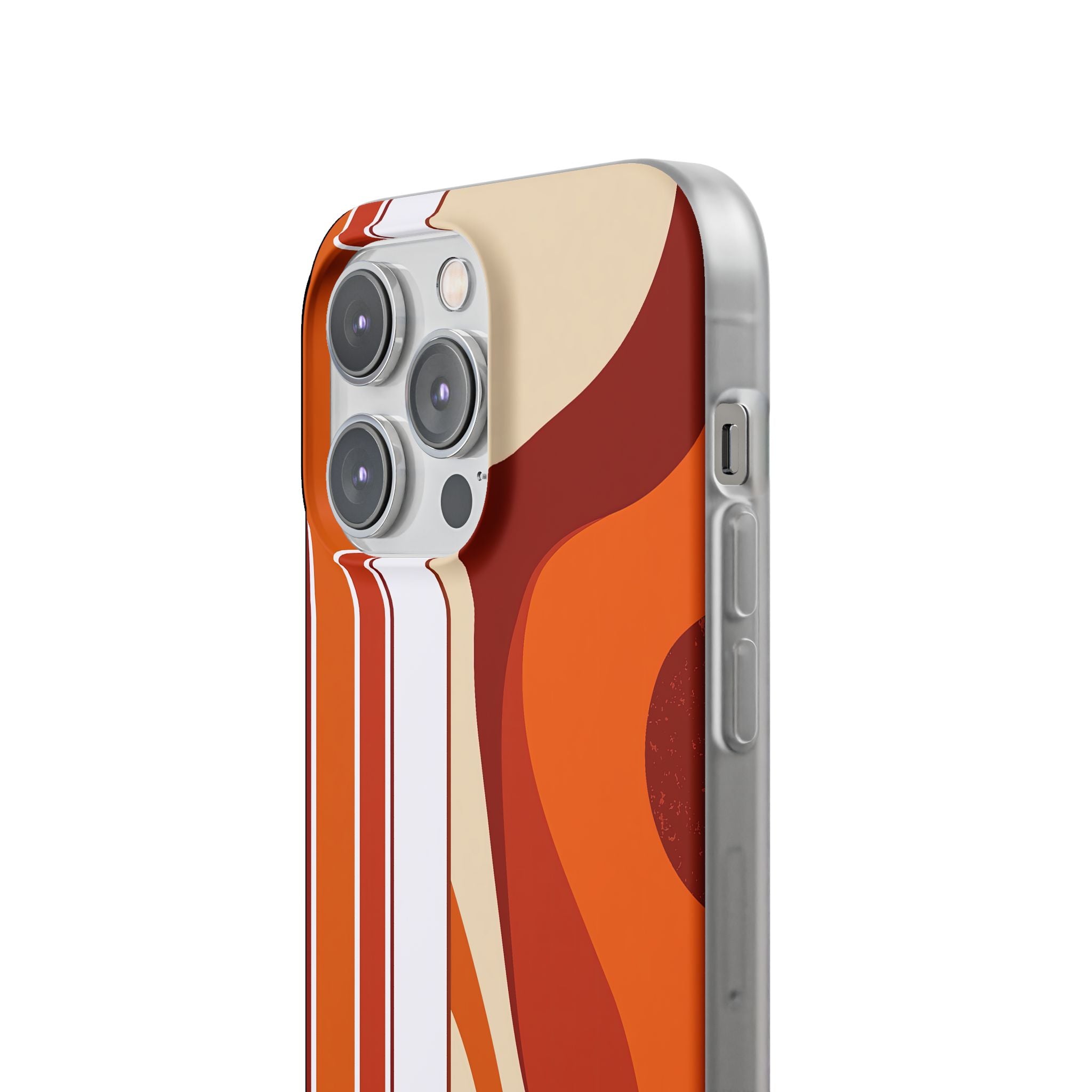 Orange Lite Phone Case for iPhone - Terracotta Metro Line