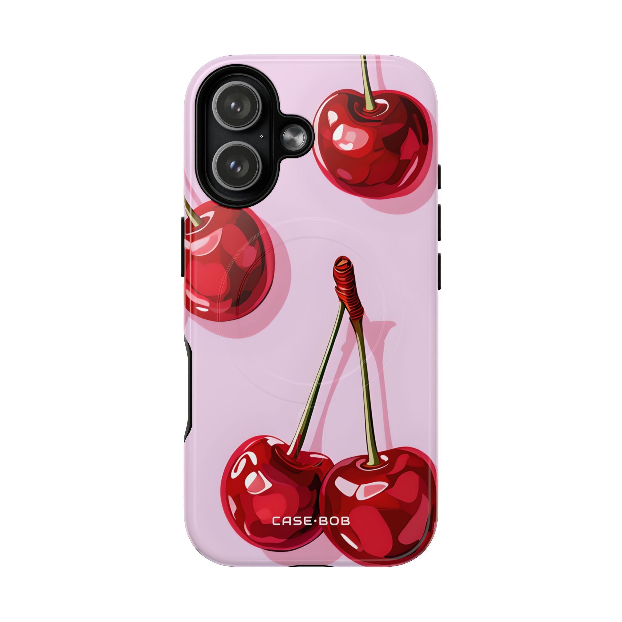 Glossy Cherry Burst iPhone 17 Case - Tough+ - CASE•BOB