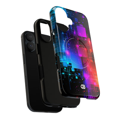 Spectral Circuit Grid · Tough 2.0 Magnetic Phone Case for iPhone · Black