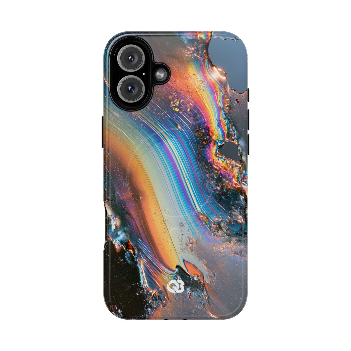 Prismatic Aura Flow · Tough 2.0 Magnetic Phone Case for iPhone · Blue