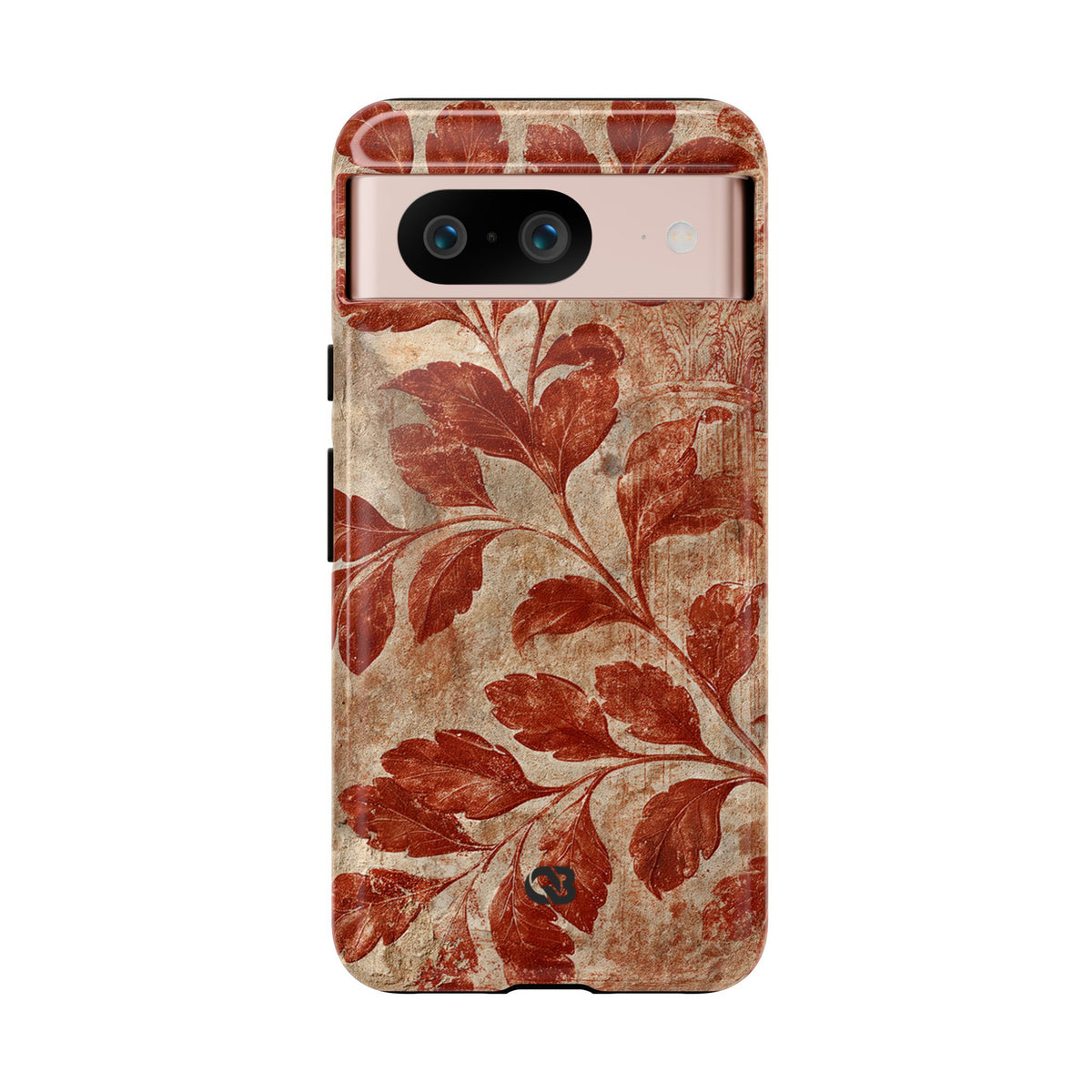 Terracotta Botanical Fresco · Tough Phone Case for Pixel ·  Red