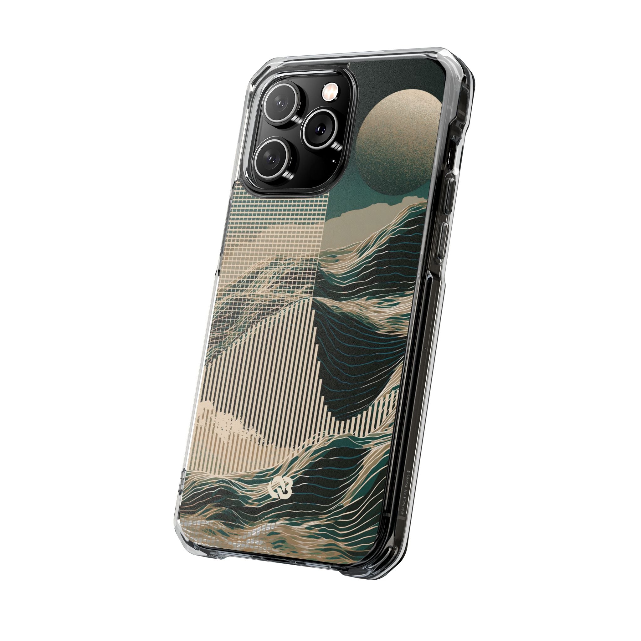 Green Impact MagSafe Phone Case for iPhone - Lunar Moss Topography