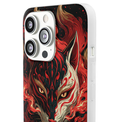 Crimson Kitsune Spirit · Lite Phone Case for iPhone ·  Red