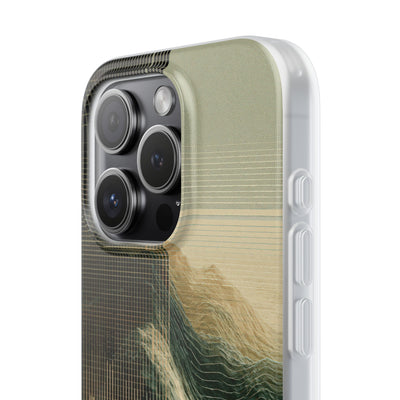 Beige Lite Phone Case for iPhone - Veridian Data Ridge