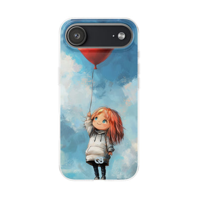 Crimson Heart Sky · Soft Coque de téléphone pour iPhone