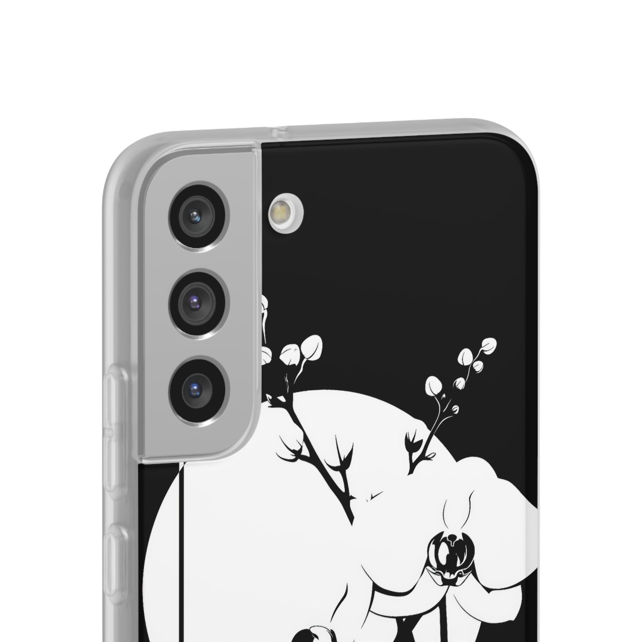 Black Lite Phone Case for Samsung - Lunar Orchid Grid