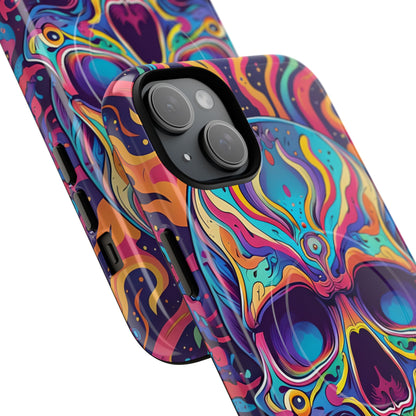 Flaming Skull iPhone 15 Plus Case - Tough+