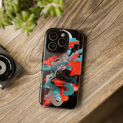 Fragmented Cyber Core · Tough Phone Case for iPhone · Black