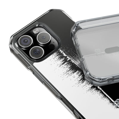 Black Impact MagSafe Phone Case for iPhone - Static Signal Split