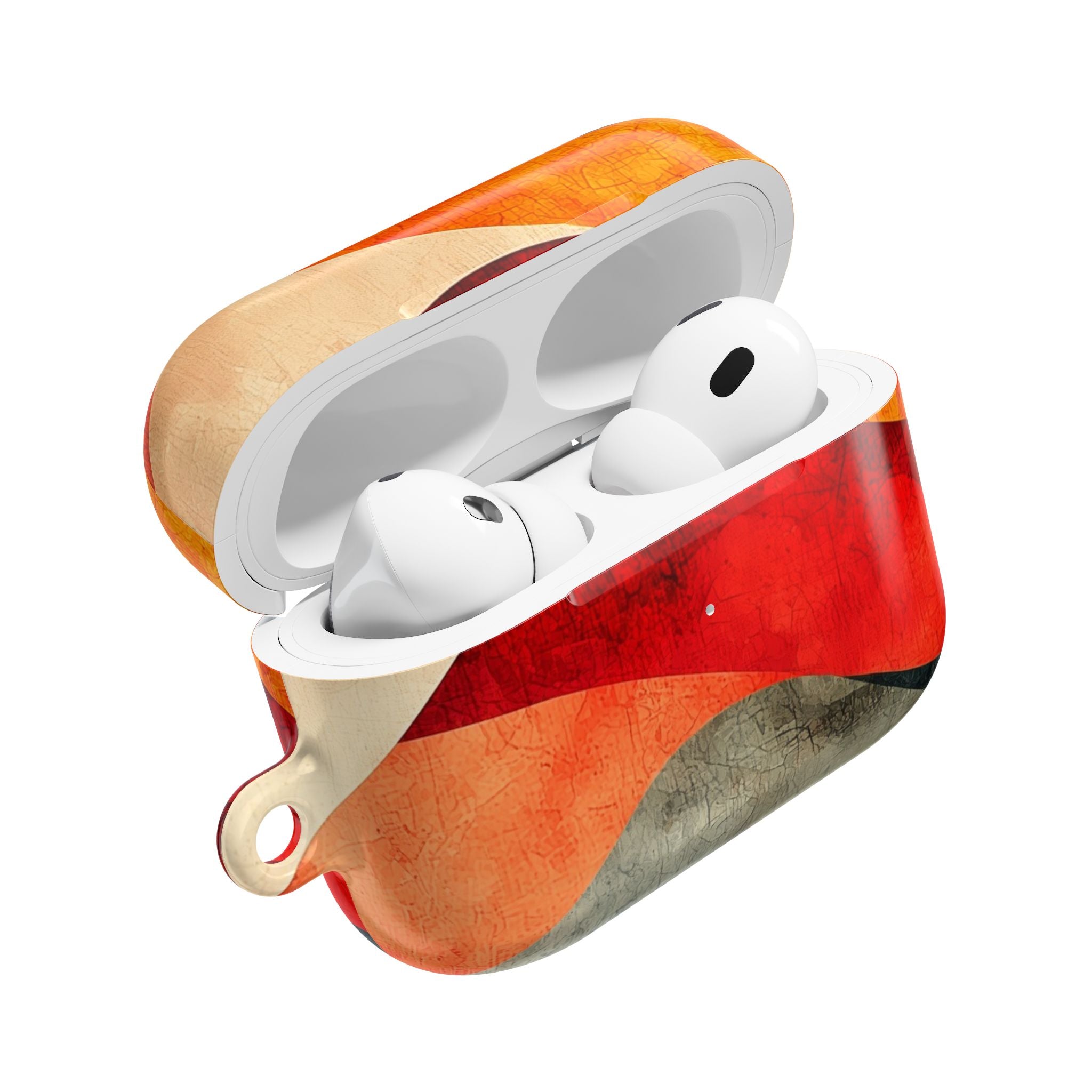 Crimson Ripples - AirPods Case