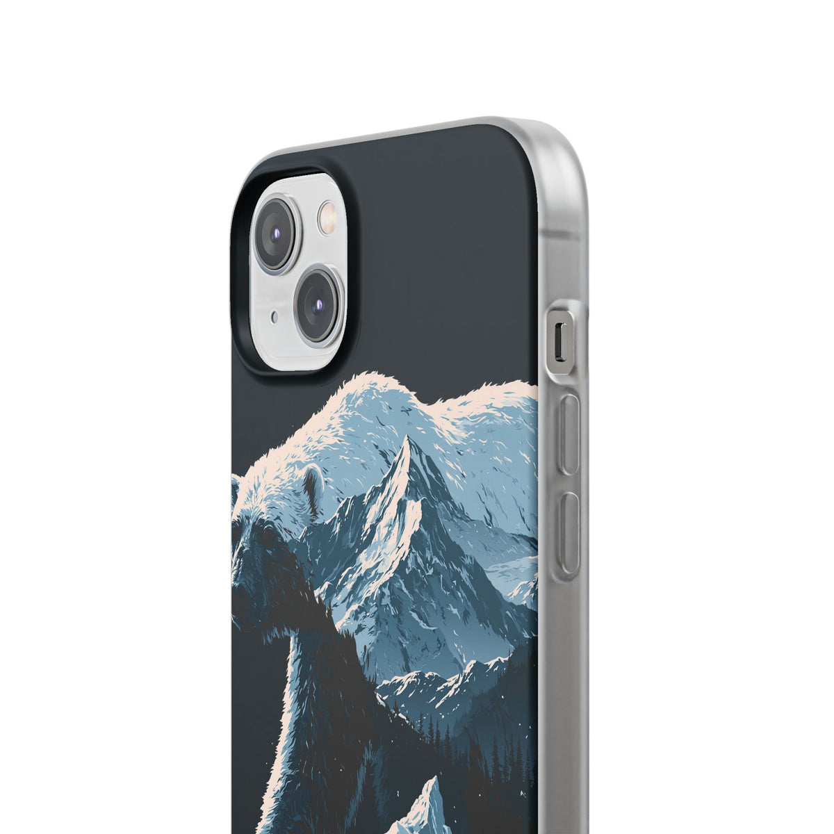 Nordic Arctic Bear · Lite Phone Case for iPhone ·  Black