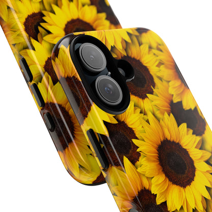 Sunflower Glow iPhone 16 Case - Tough