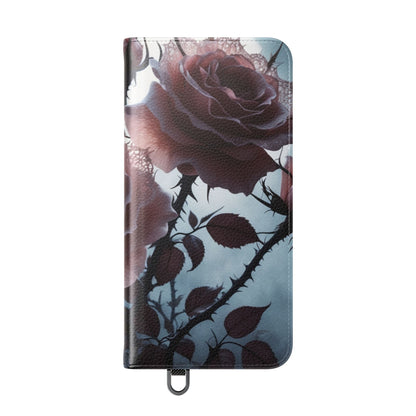 Lace Rose Moonlight - Samsung S25+ Case - Wallet