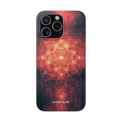Radiant Mandala iPhone 15 Pro Max -pehmeä suojakotelo