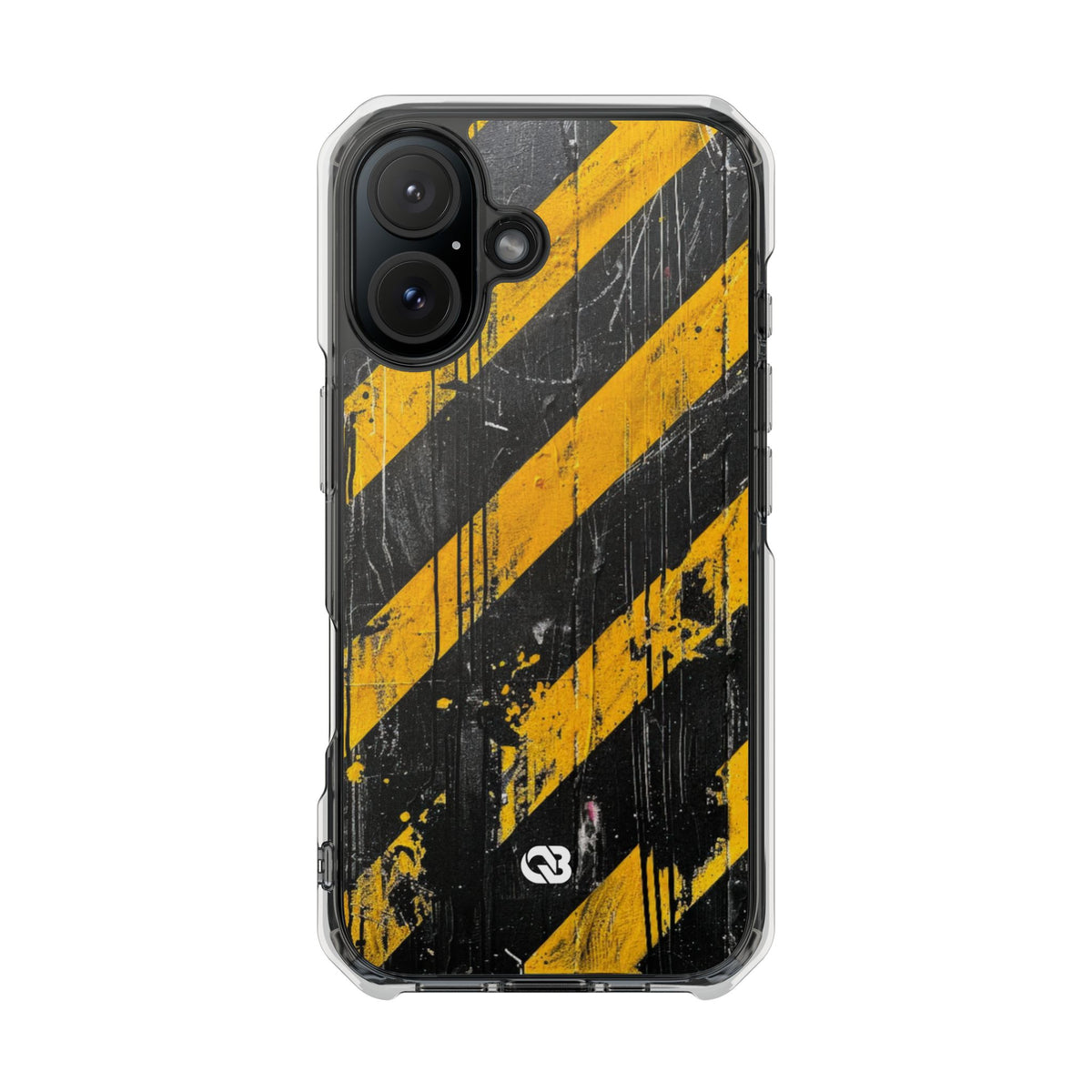 Urban Hazard Decay · Clear Impact Magnetic Phone Case for iPhone · Black
