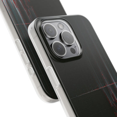 Black Lite Phone Case for iPhone - Corrupted Data Stream