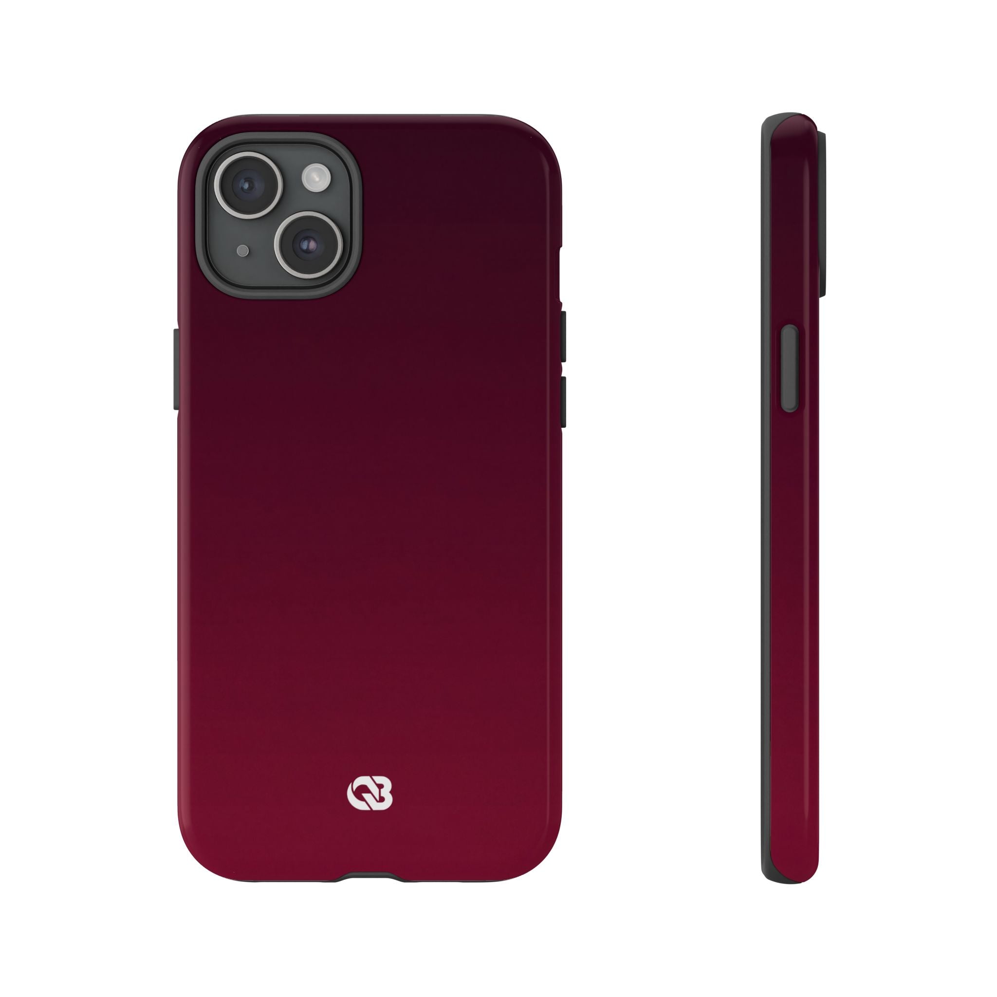Red Tough Phone Case for iPhone - Deep Sangria Gradient