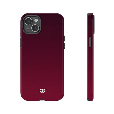 Red Tough Phone Case for iPhone - Deep Sangria Gradient