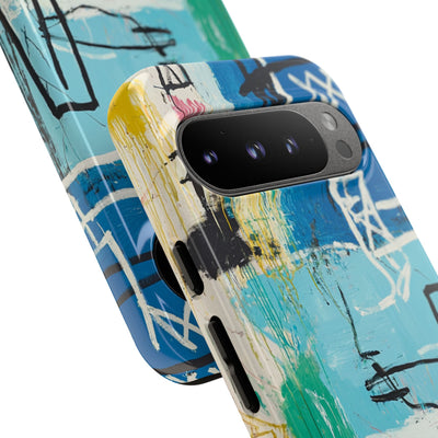 Azure Urban Scribble · Tough Phone Case for Google Pixel