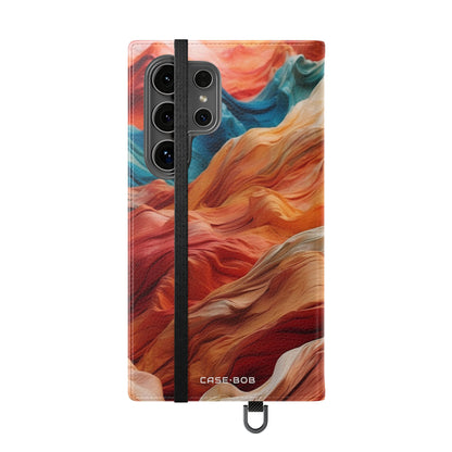 Fabric Peaks Sunset - Samsung S24 Ultra Case - Wallet