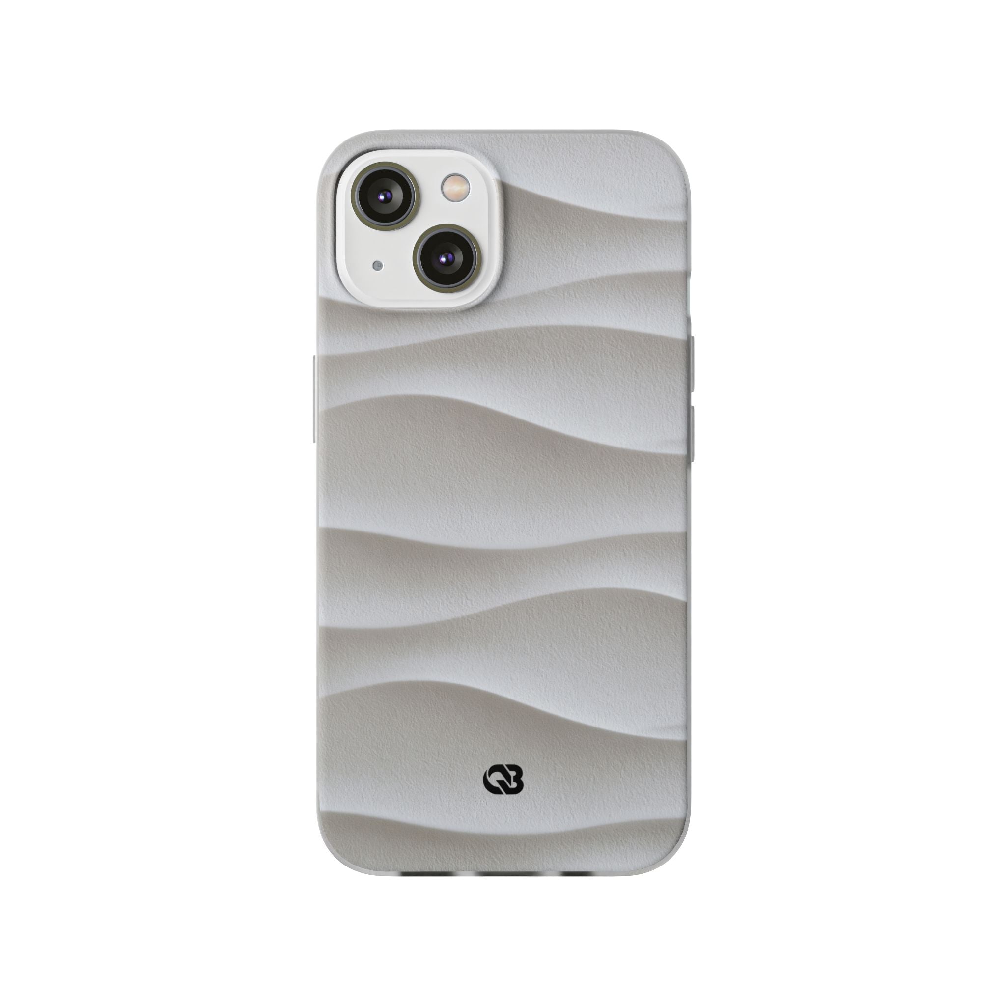 White Lite Phone Case for iPhone - Arctic Flow Ridges