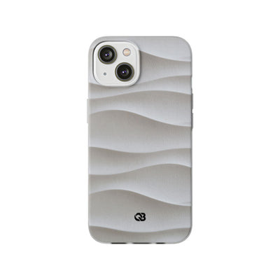 White Lite Phone Case for iPhone - Arctic Flow Ridges