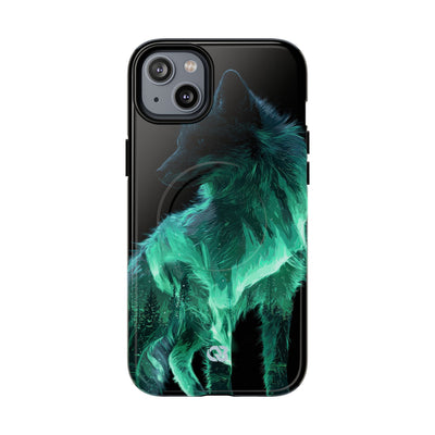 Nordic Aurora Fox · Tough 2.0 Magnetic Phone Case for iPhone · Teal