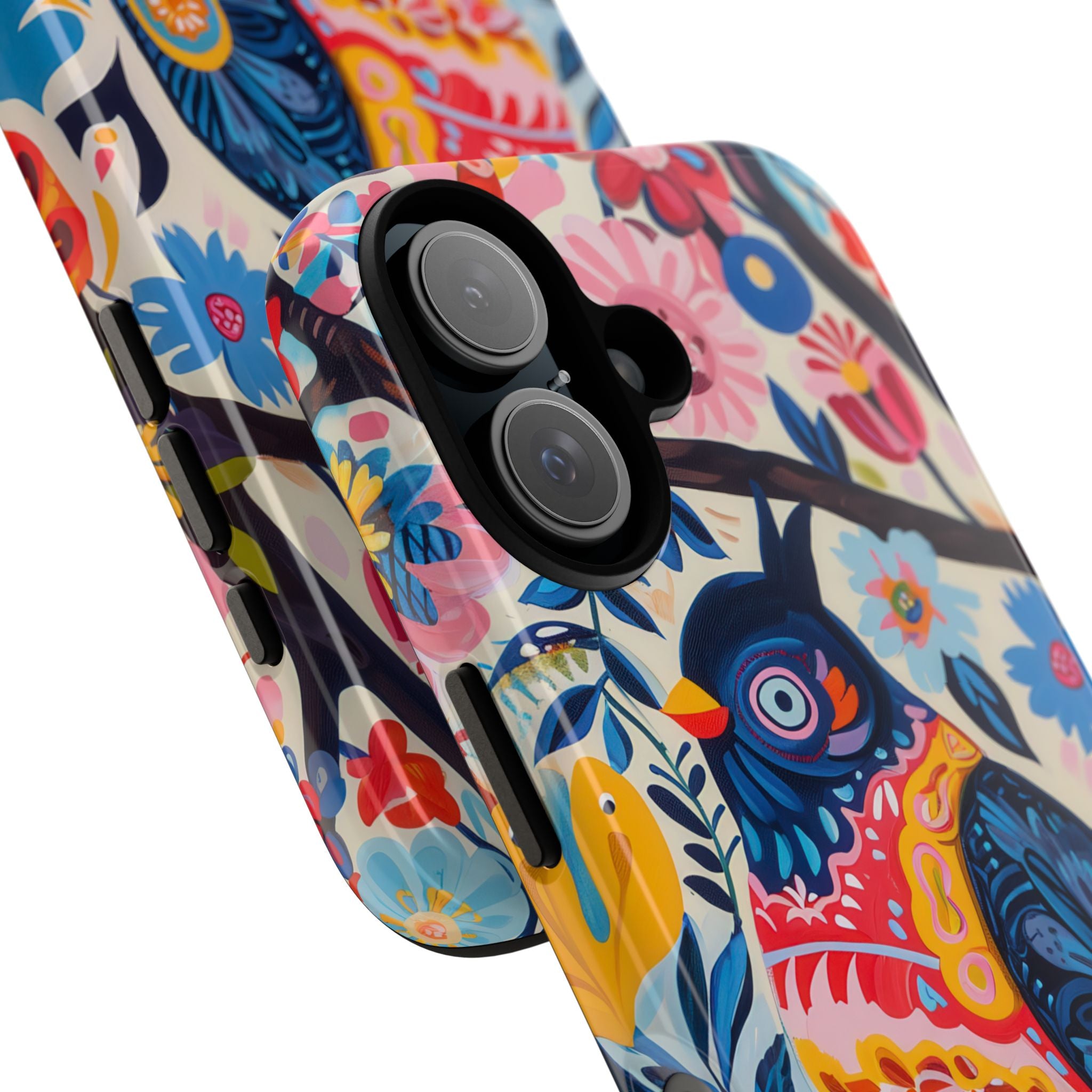 Owl Bloom iPhone 16 Case - Tough