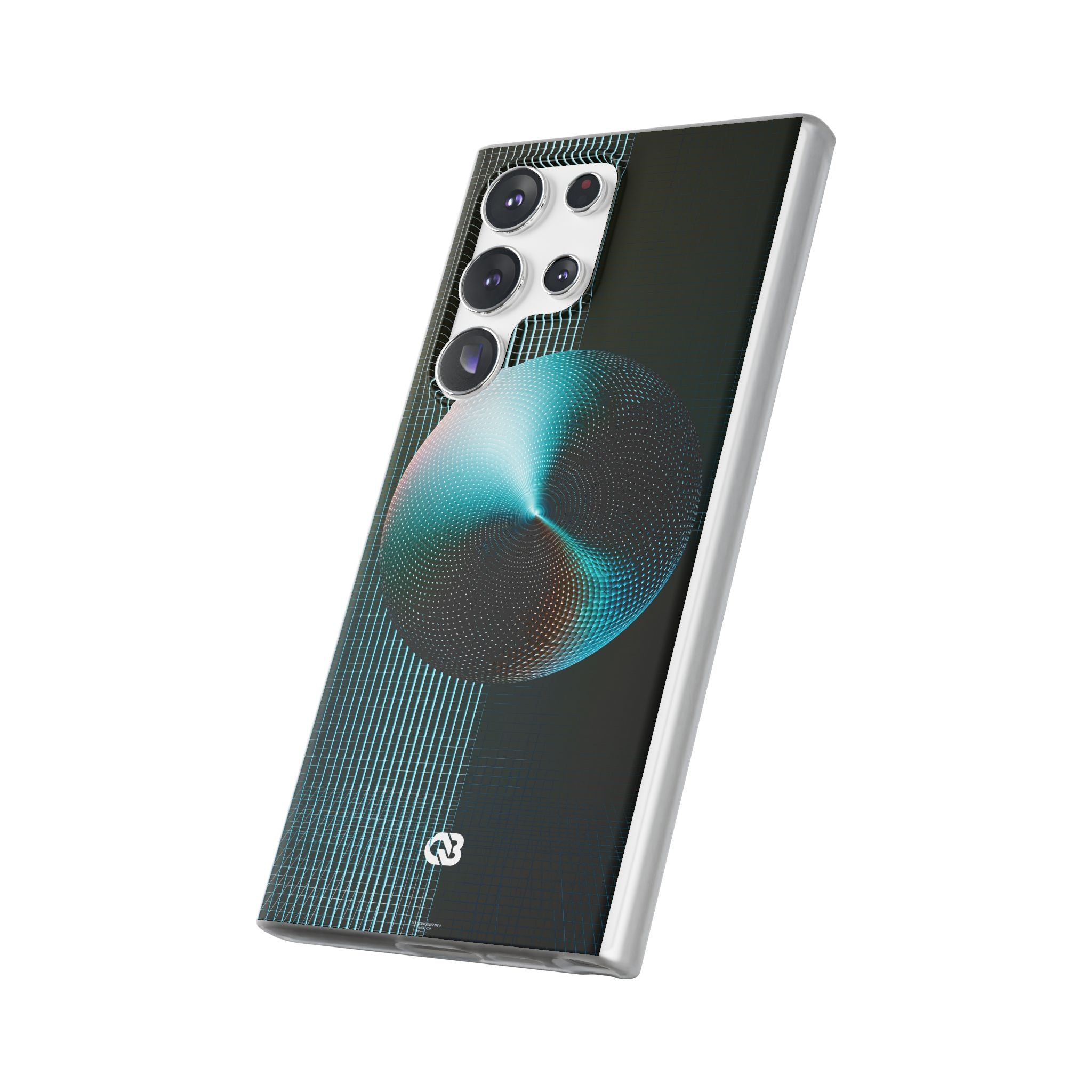 Blue Lite Phone Case for Samsung - Cyan Vector Sphere