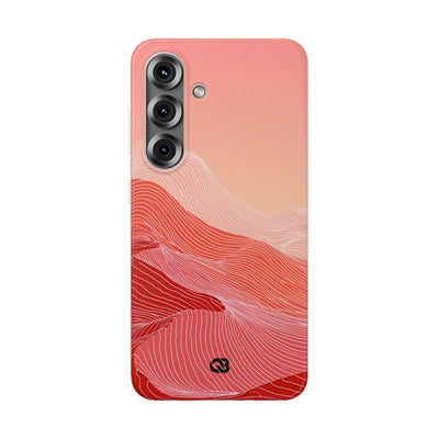 Red Lite Phone Case for Samsung - Crimson Ridge Contour