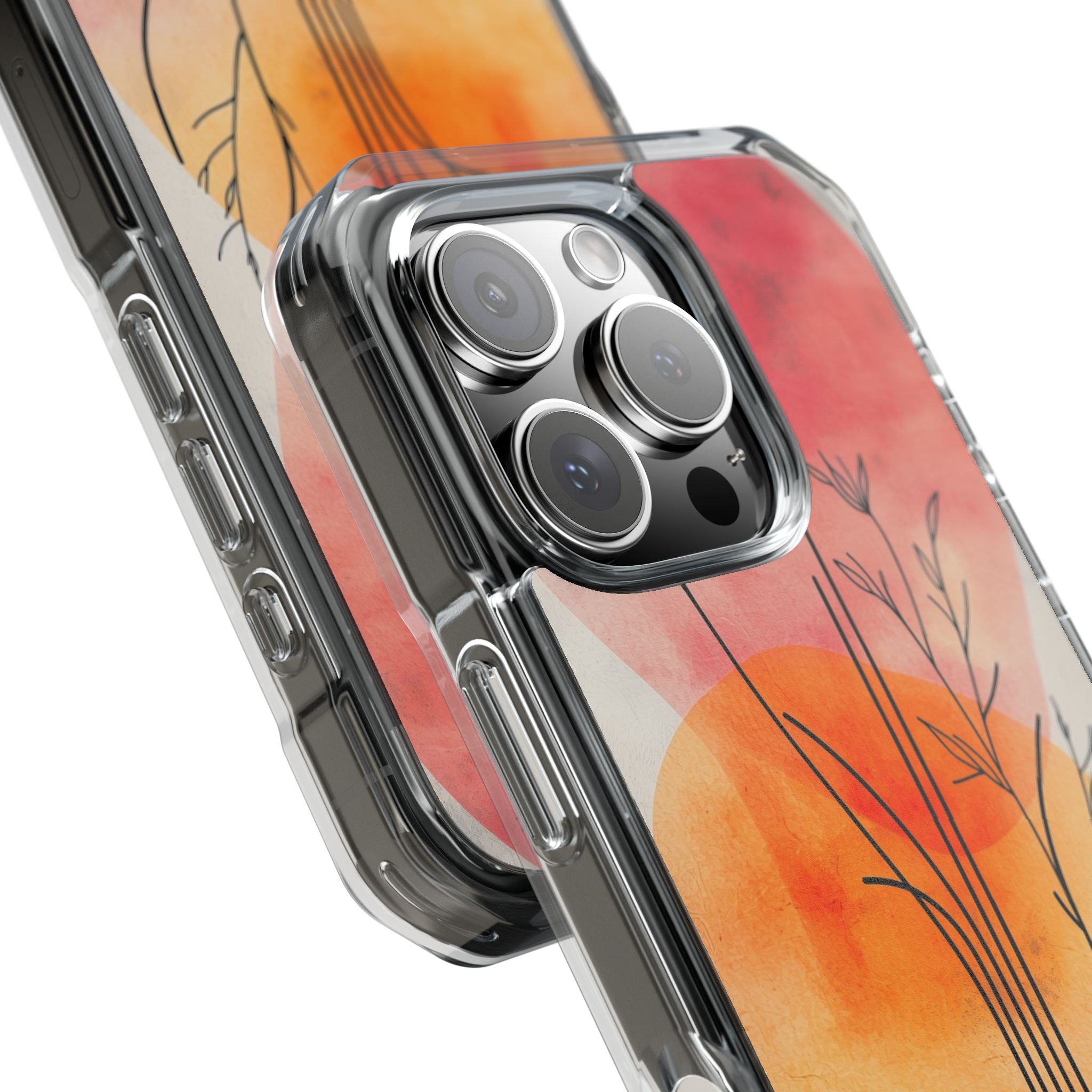 Curved Stem Sunset iPhone 16 Pro Case - Impact