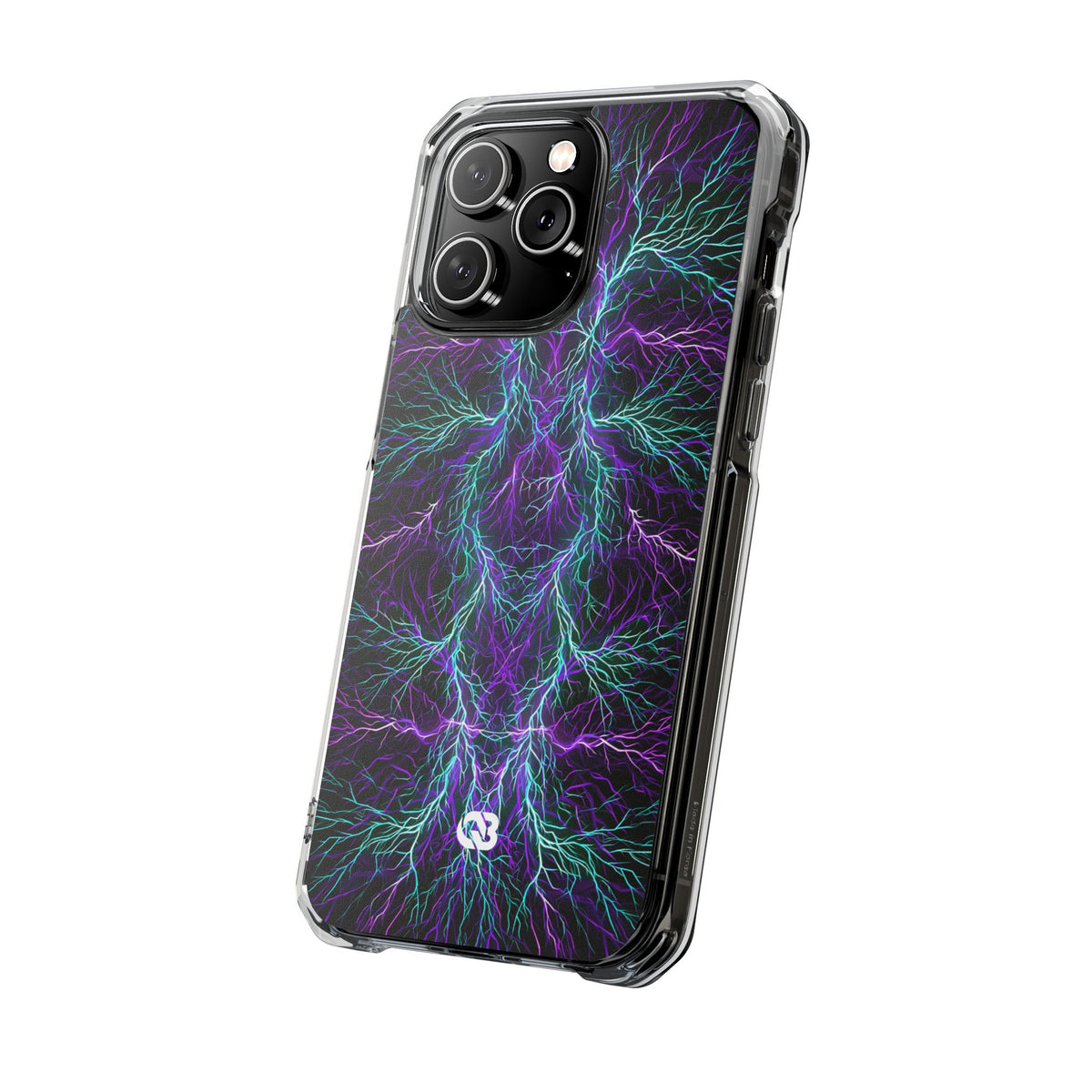 Electric Plasma Arbor · Clear Impact Magnetic Phone Case for iPhone · Purple