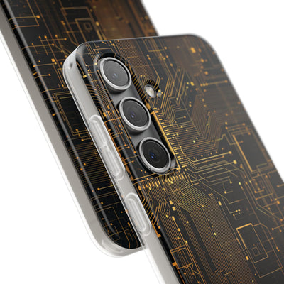 Gold Lite Phone Case for Samsung - Amber Core Mainframe