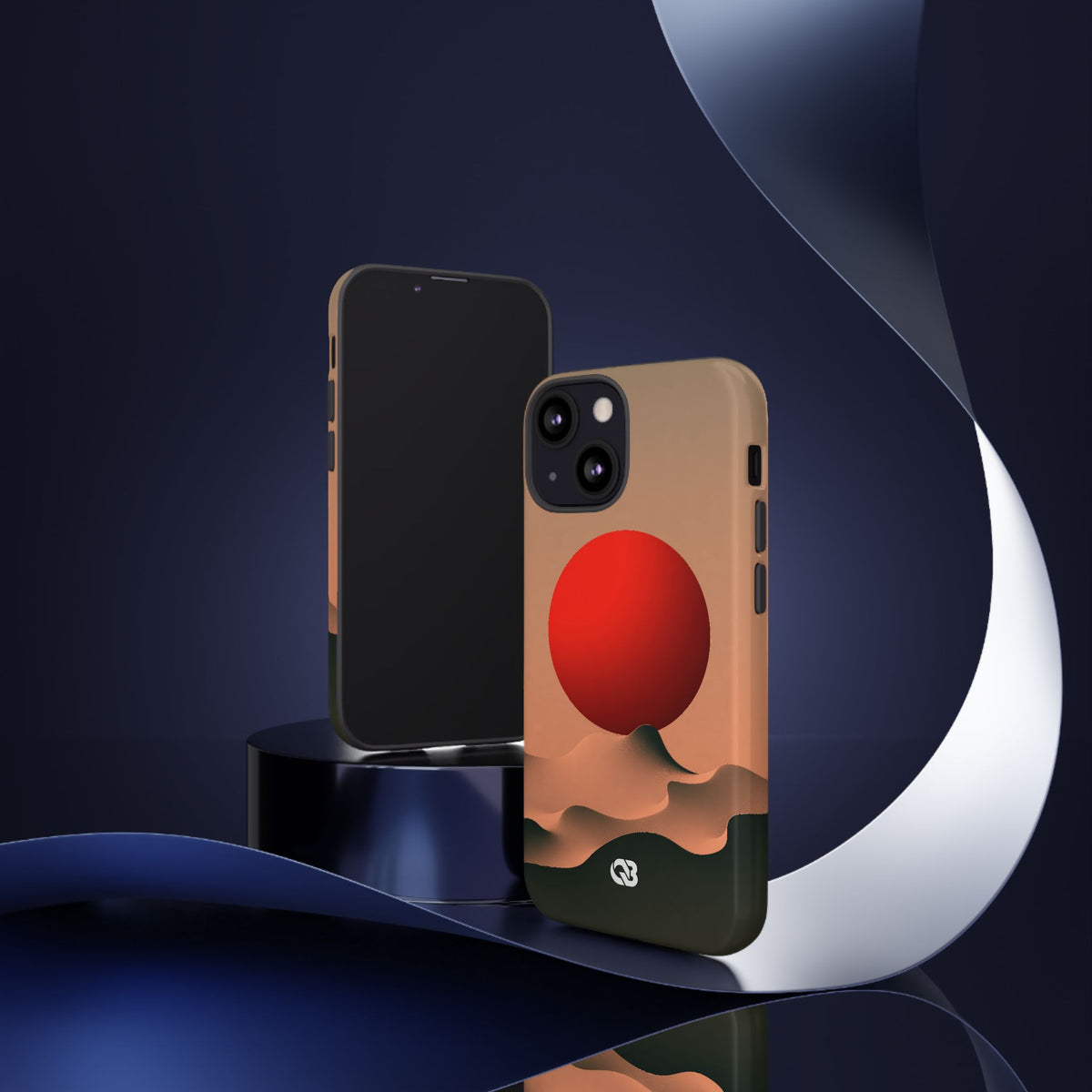 Crimson Sol Ridge · Tough Phone Case for iPhone · Red