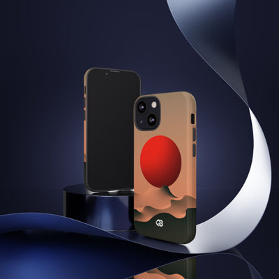 Crimson Sol Ridge · Tough Phone Case for iPhone · Red