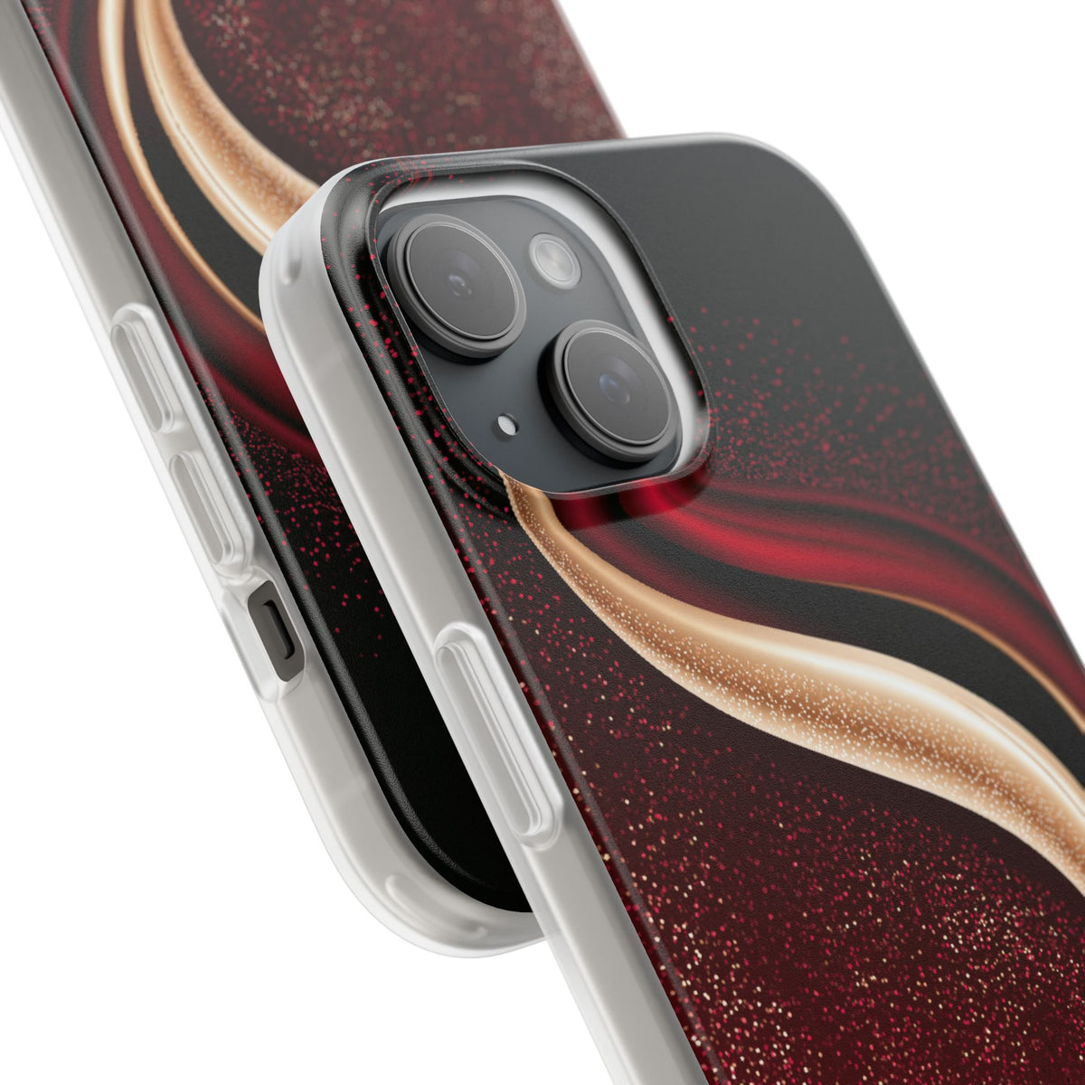 Gilded Crimson Flow · Lite Phone Case for iPhone ·  Red