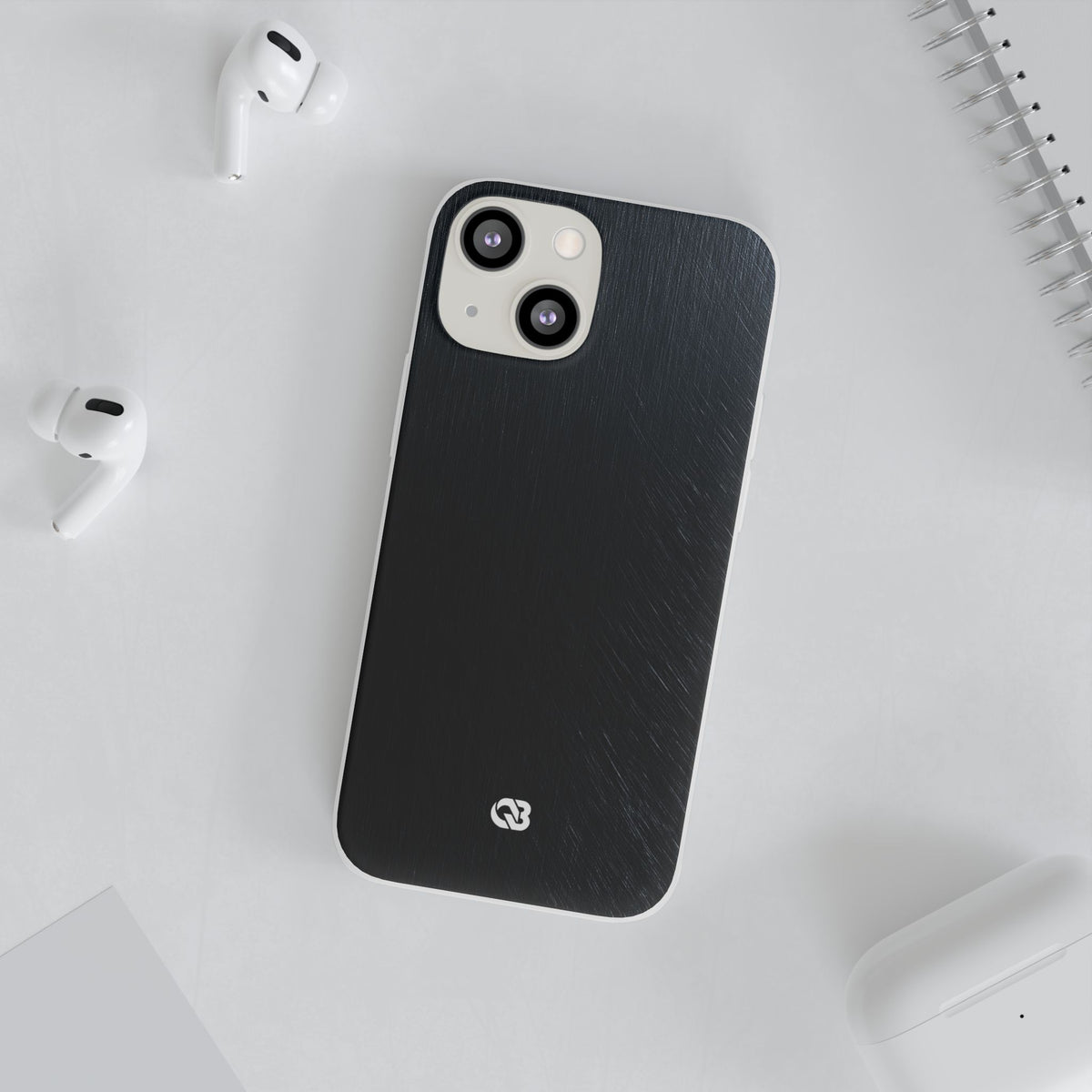 Brushed Obsidian Steel · Lite Phone Case for iPhone ·  Black
