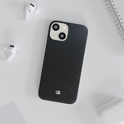 Brushed Obsidian Steel · Lite Phone Case for iPhone ·  Black