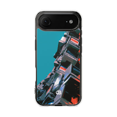 System Error Spire · Clear Impact Magnetic Phone Case for iPhone · Teal