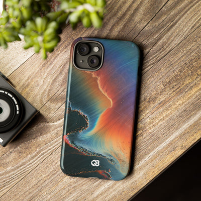 Prismatic Aura Shift · Tough Phone Case for iPhone · Blue