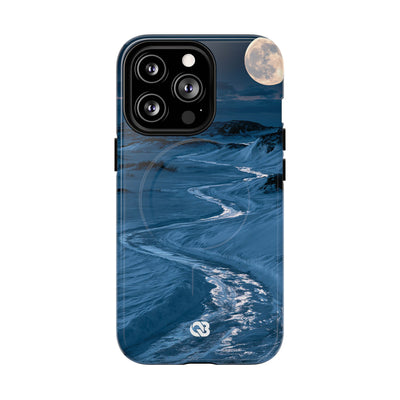 Arctic Moon Drift · Tough 2.0 Magnetic Phone Case for iPhone · Blue