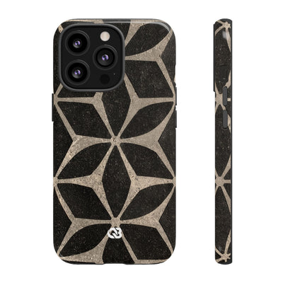 Concrete Mosaic Star · Tough Phone Case for iPhone · Black