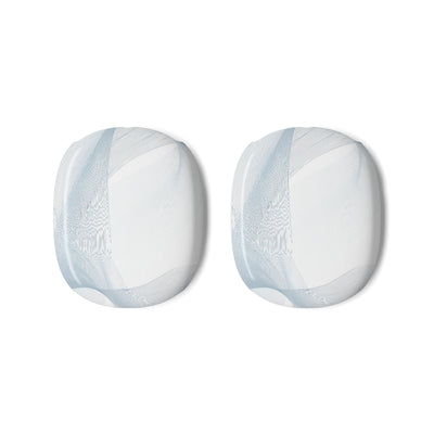 Glacial Contour Waves · Hard Case for AirPods Max · White