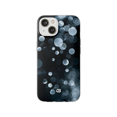Black Lite Phone Case for iPhone - Silver Orbit Glow