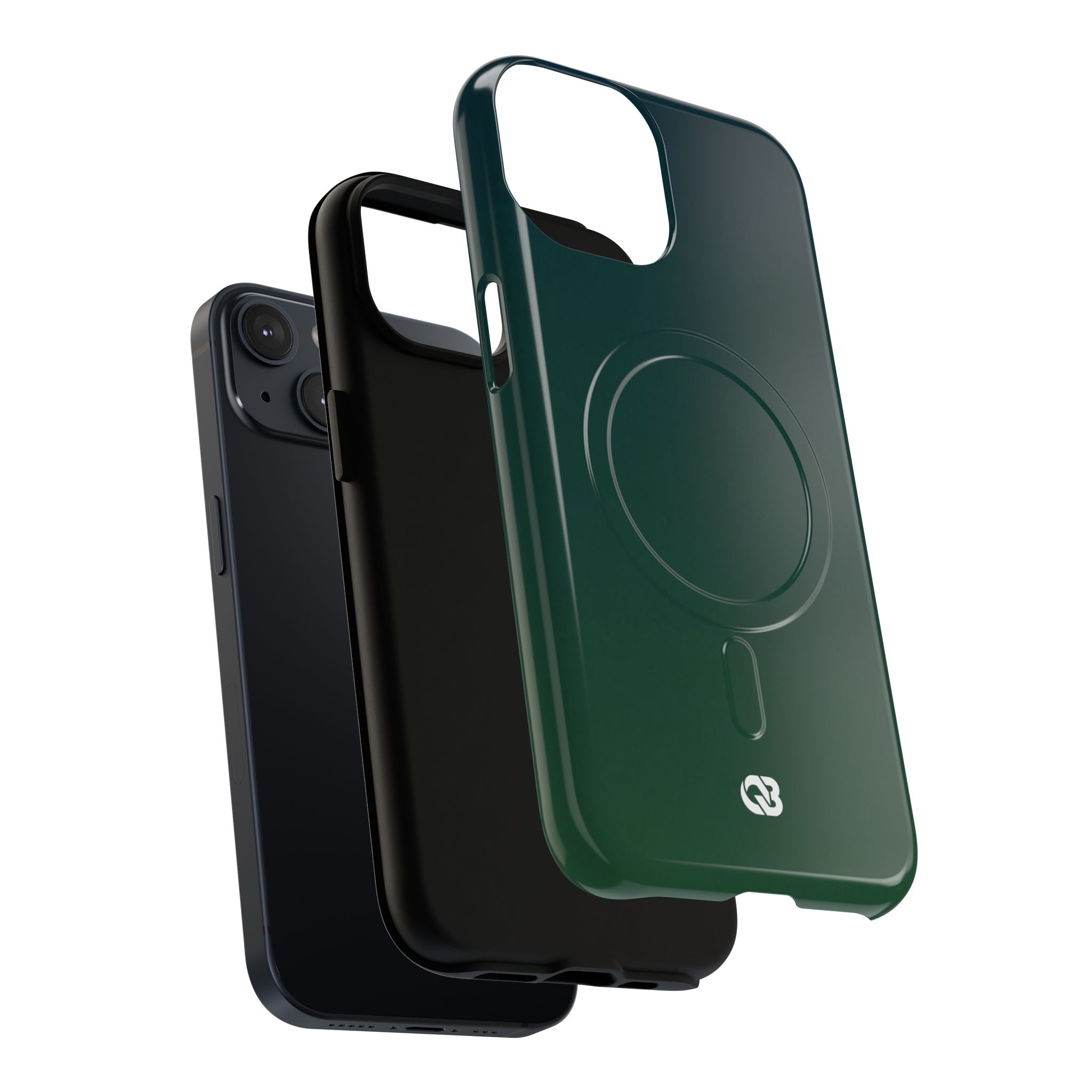 Green Tough 2.0 Magsafe Phone Case for iPhone - Midnight Pine Horizon