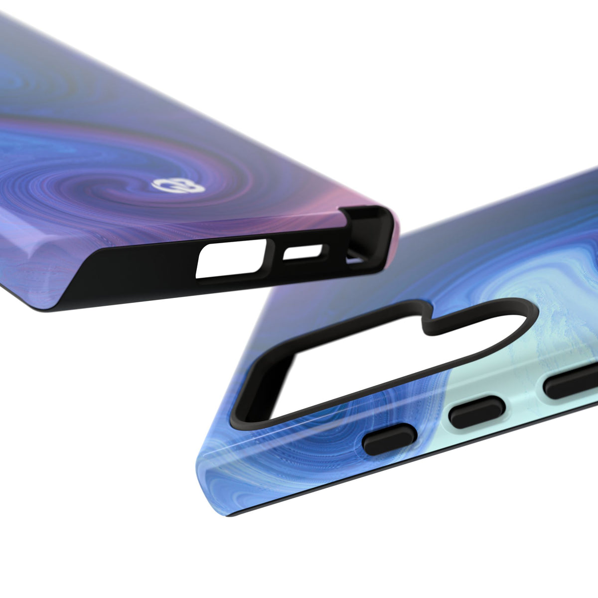 Azure Fluid Swirl · Tough Phone Case for Samsung · Blue