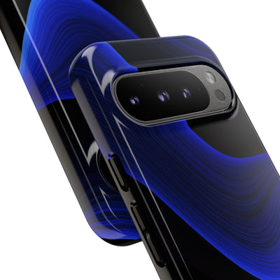 Blue Tough Phone Case for Google Pixel - Electric Cobalt Flow